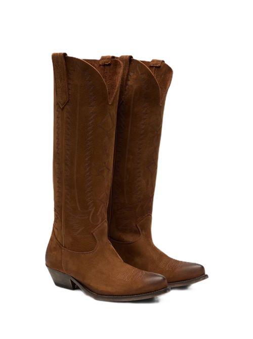 Stivale wish star with laserd upper Golden Goose | GWF01138.F008814.55381DARK BROWN